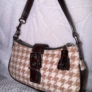 Stylish Brown and Cream Women's Bag